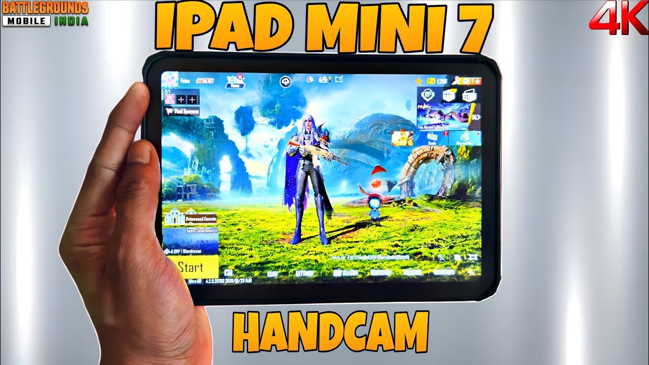 IPAD MINI 7 PUBG HANDCAM 🔥PUBG TEST &hearts;️ HDR + EXTREME 🔥 4 FINGERS CLAW+ FULL GYRO &hearts;️ BEST SENSITIVITY