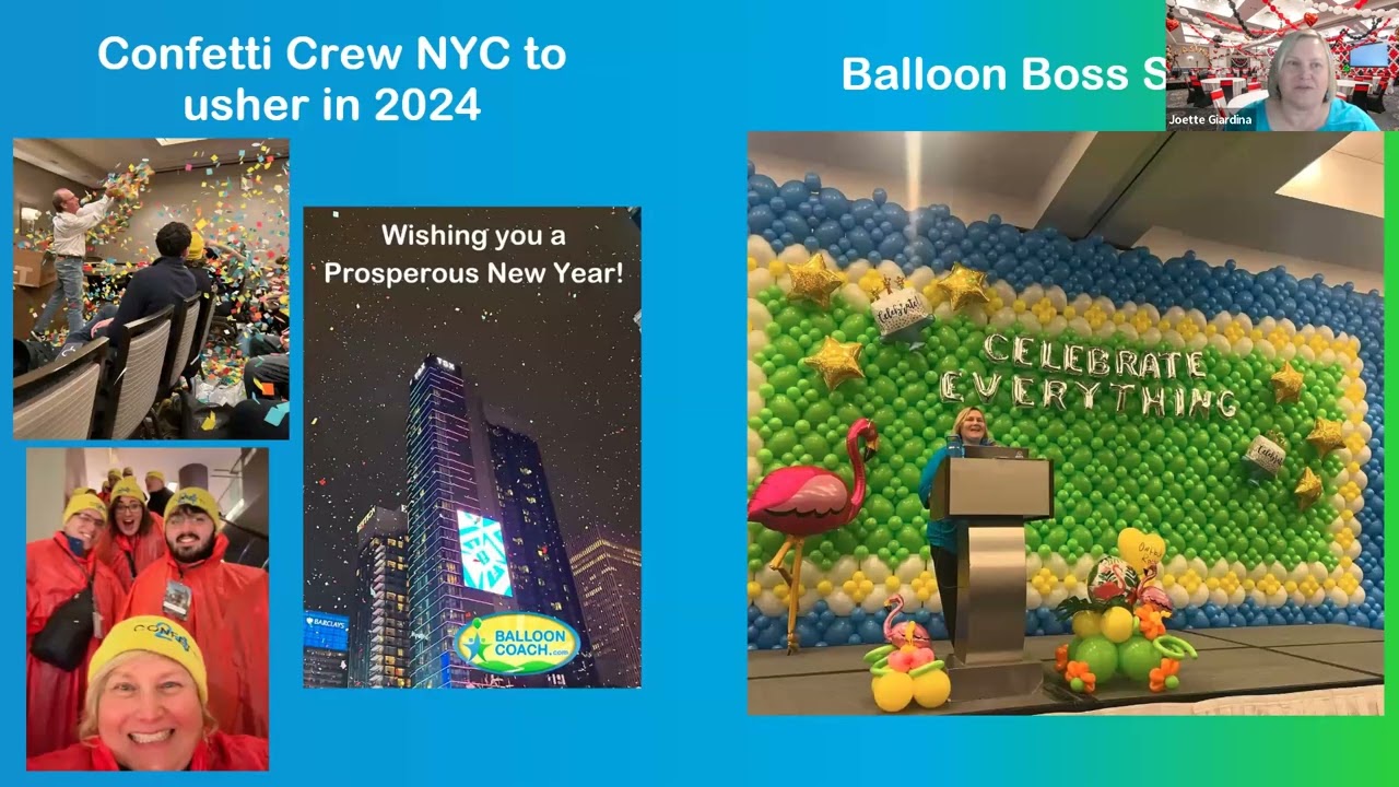 Create your Vision Board for your Balloon Business 2025 Balloon Coach Joette