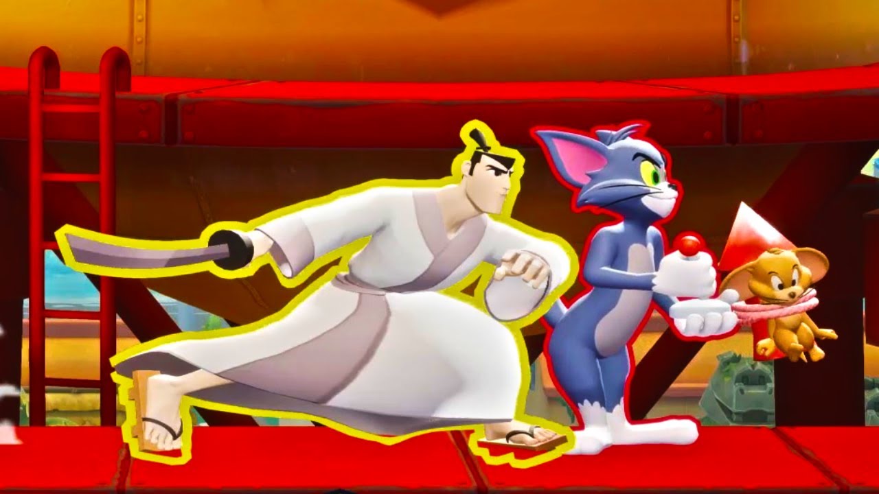 MultiVersus - Samurai Jack and Tom & Jerry Unique Interactions HD