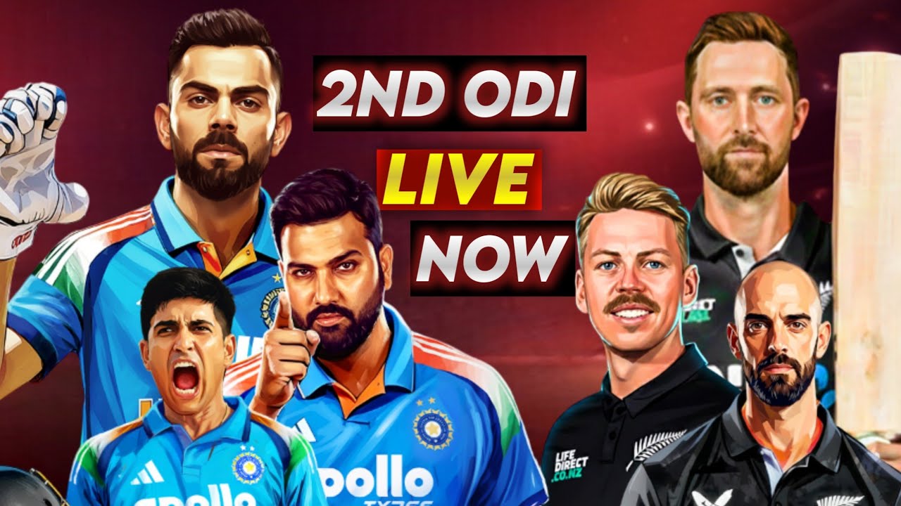 IND vs NZ 2nd ODI LIVE | India vs New Zealand Live Cricket Match Today