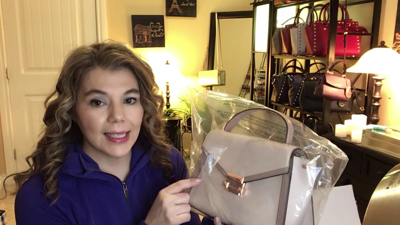 Michael Kors True Unboxing of the Whitney medium satchel the colour Soft Pink & Fawn 1st impressions
