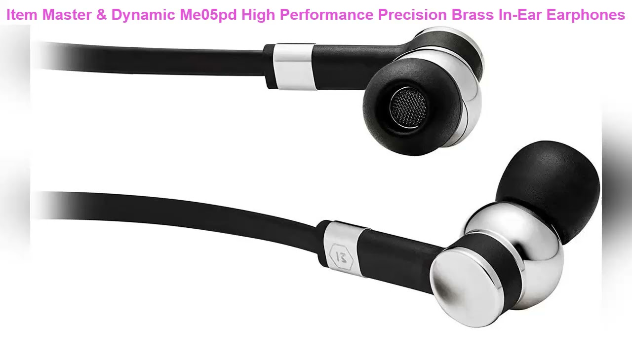 Master & Dynamic Me05pd High Performance Precision Brass In-Ear Earphones With Separate Remote And