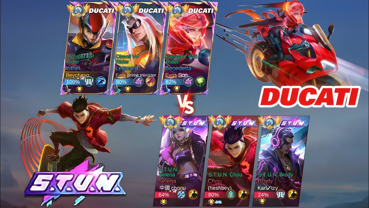 DUCATI VS S.T.U.N. SQUAD WHO WILL WIN? SUPER INTENSE MATCH