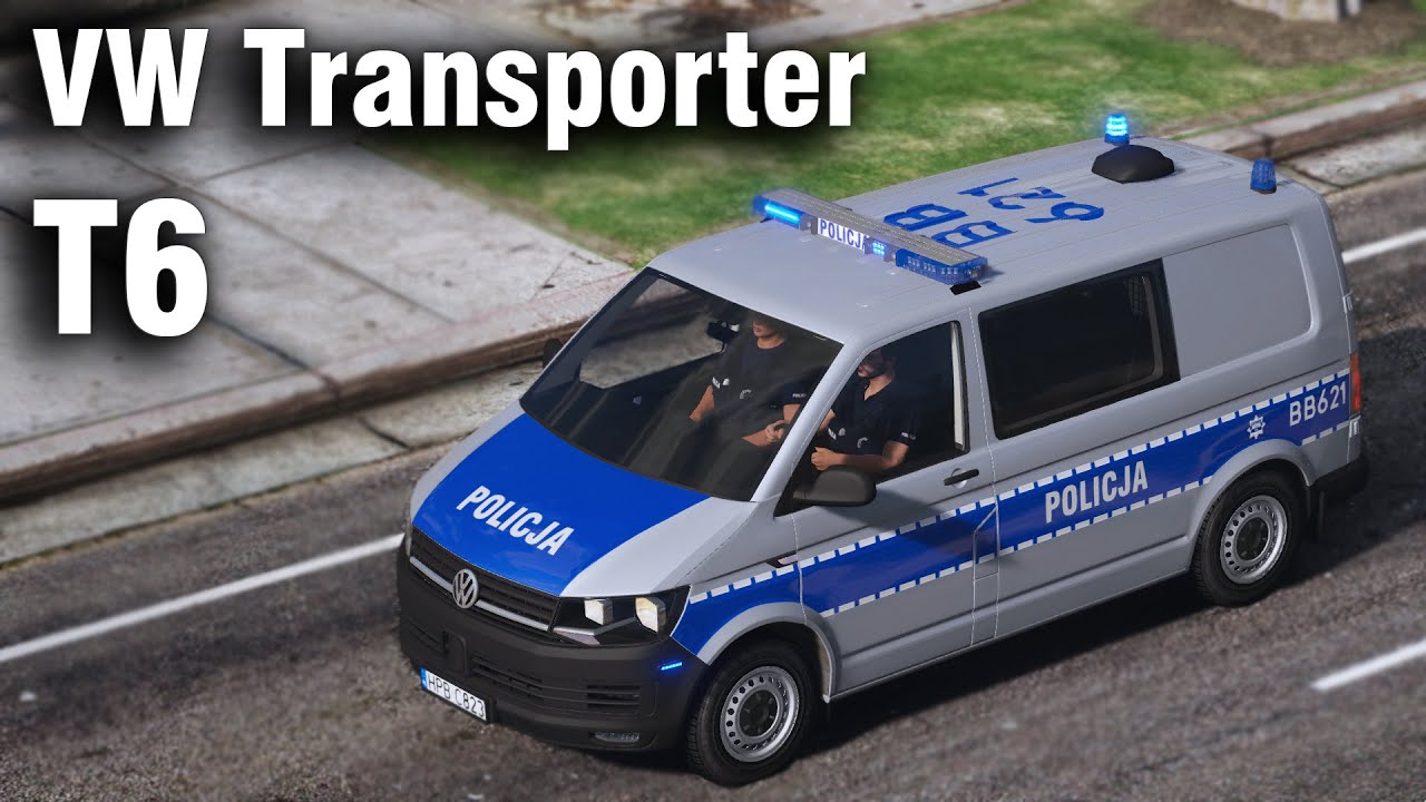 Volkswagen Transporter T6 Polskiej Policji - Premiera Modyfikacji