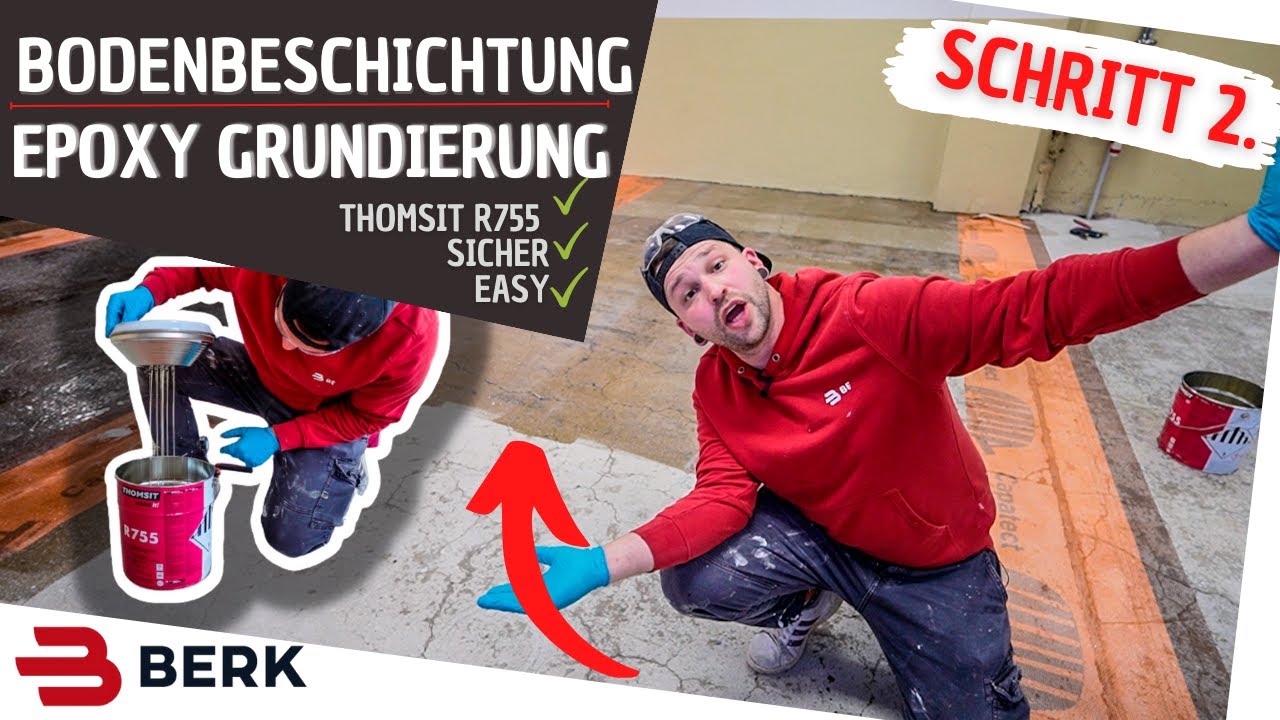 EPOXY Grundierung ⎜Bodenbeschichtung ⎜Sicherheitsgrundierung Thomsit R 755