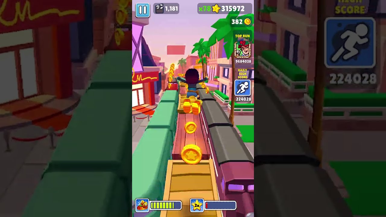 Live playing Subway Surfers 25k coins Target 