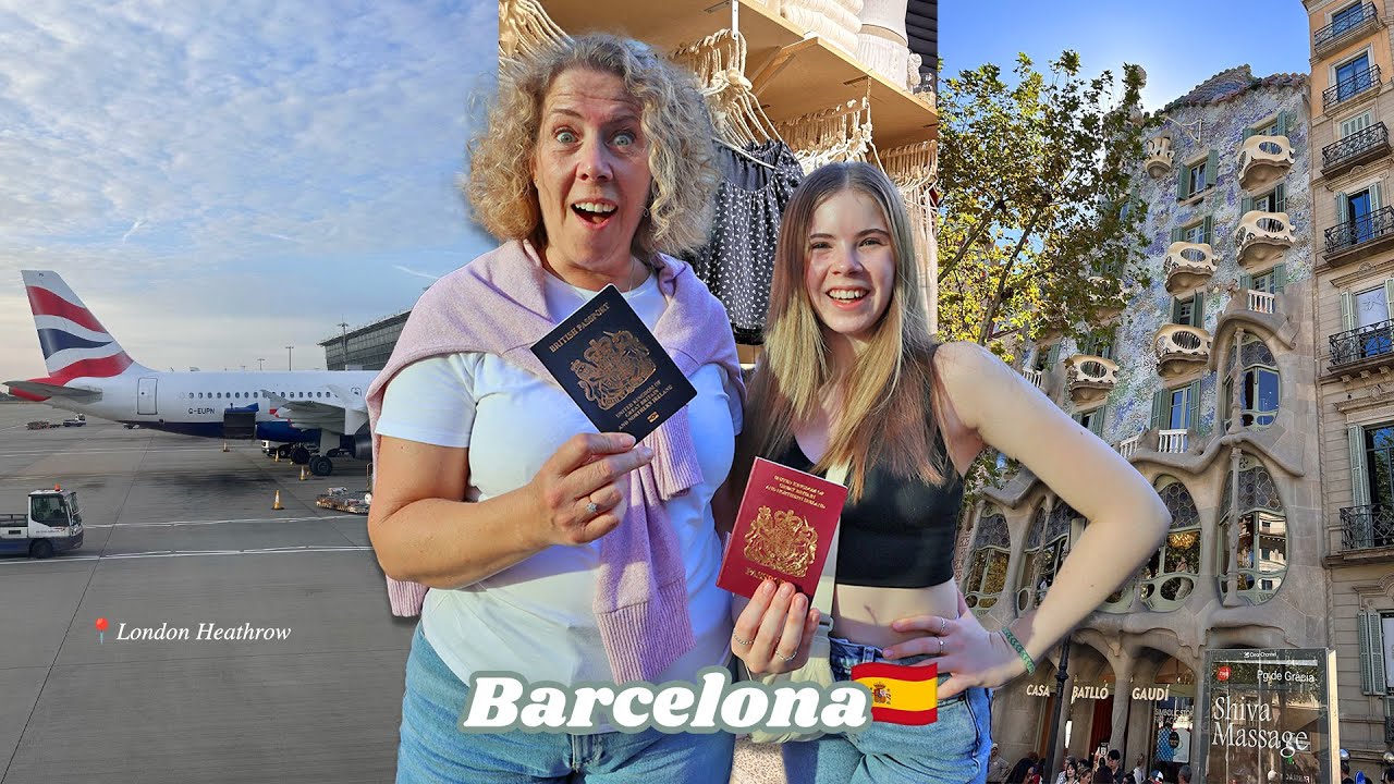 СЮРПРИЗ однодневная поездка в БАРСЕЛОНУ 🫢✈️🇪🇸 (они были так шокированы)