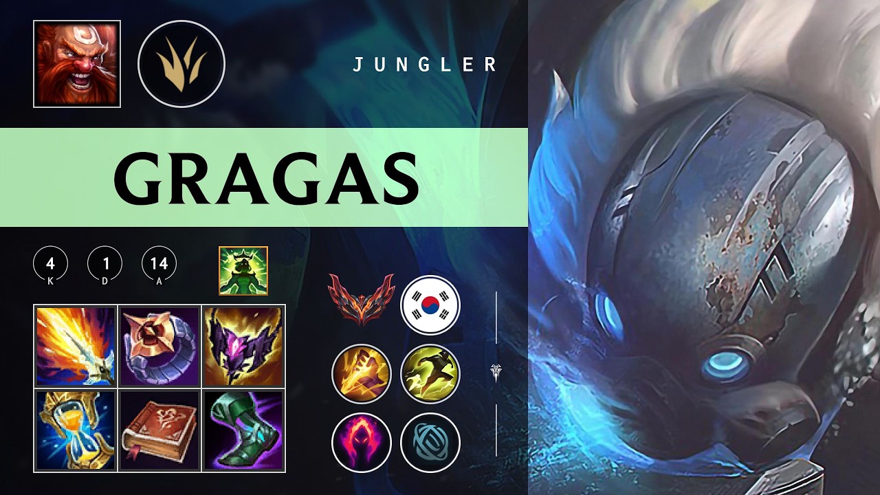 Gragas Jungle vs Kha'Zix - KR Grandmaster Patch 26.05