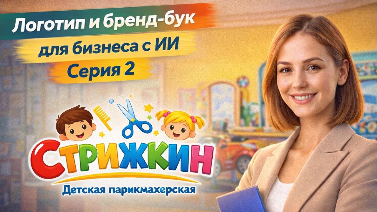 Логотип и бренд-бук для бизнеса БЕСПЛАТНО своими силами с помощью ИИ