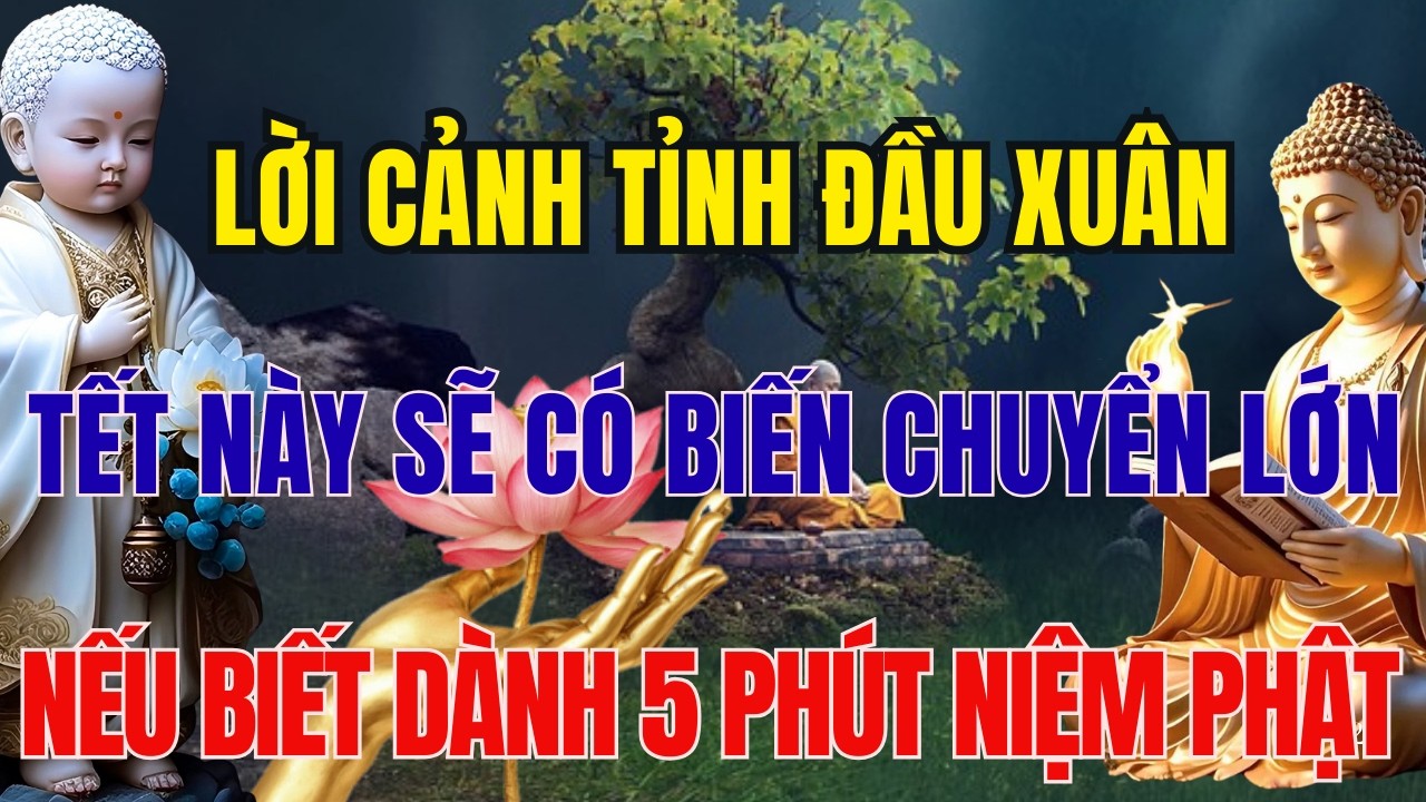 PHẬT DẠY NHIỆM MÀU: CẢNH TỈNH ĐẦU NĂM, TẾT NÀY SẼ CÓ BIẾN CHUYỂN LỚN NẾU BẠN DÀNH 5 PHÚT NIỆM PHẬT