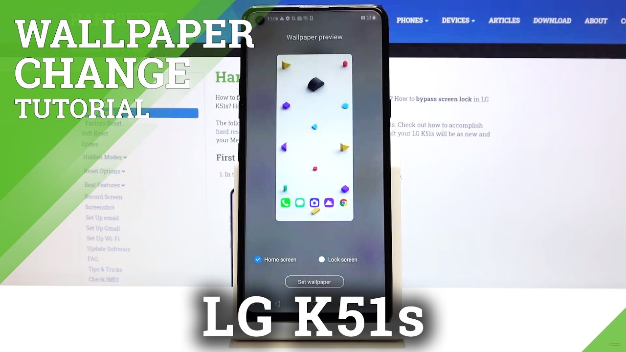 How to Refresh Display in LG K51s - Set Up Wallpaper