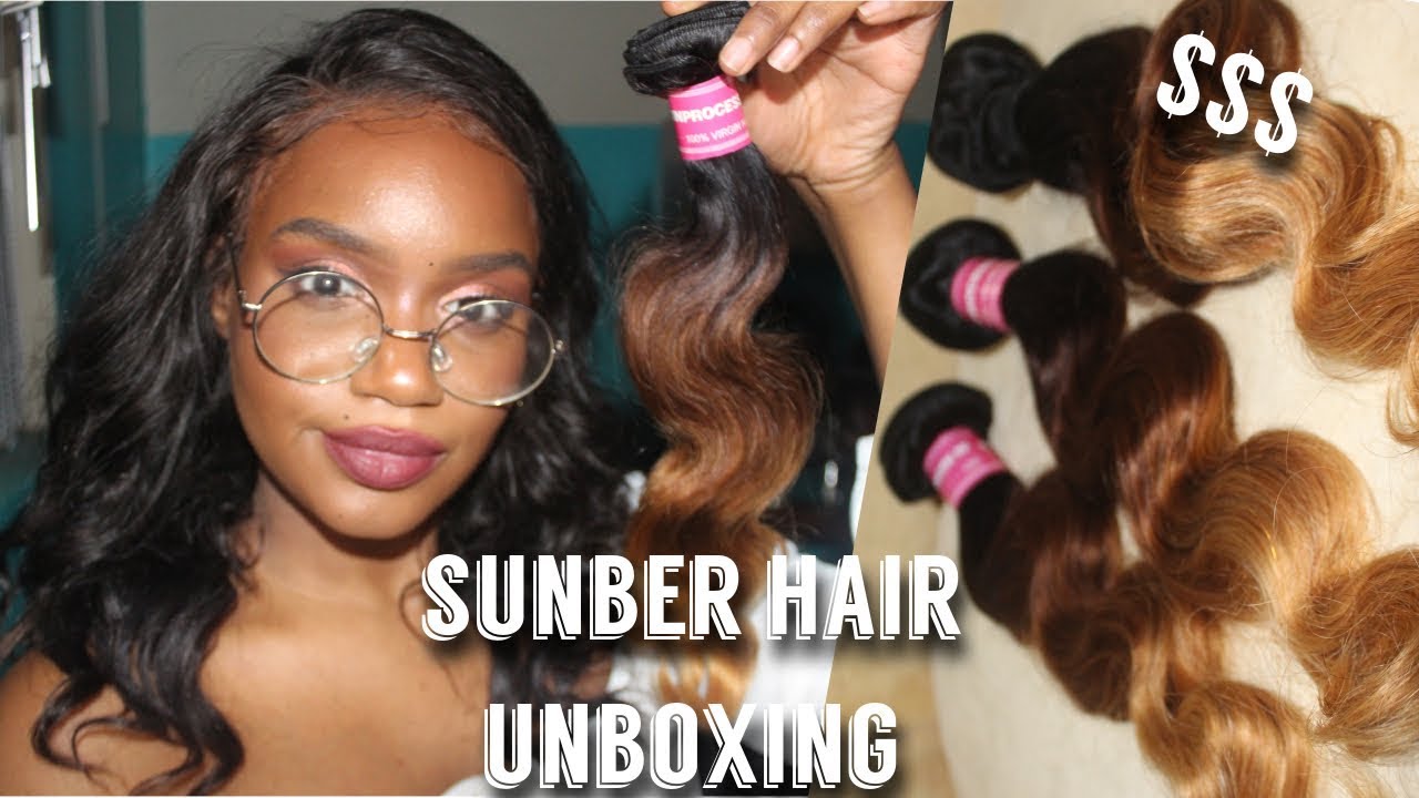 AFFORDABLE AMAZON HAIR Under $100 |  Sunber Hair Unboxing Initial Review |