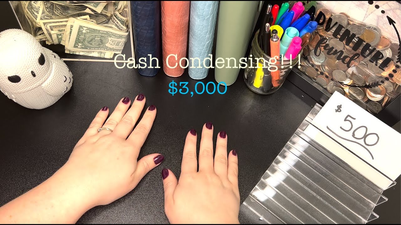 Cash Condensing My Sinking Funds | $3,000 | February 2024 #cashstuffing  #cashcondensing