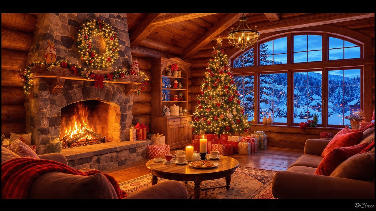 Relaxing Fireplace Jazz Instrumentals for Peaceful Sleep and Calm Nights