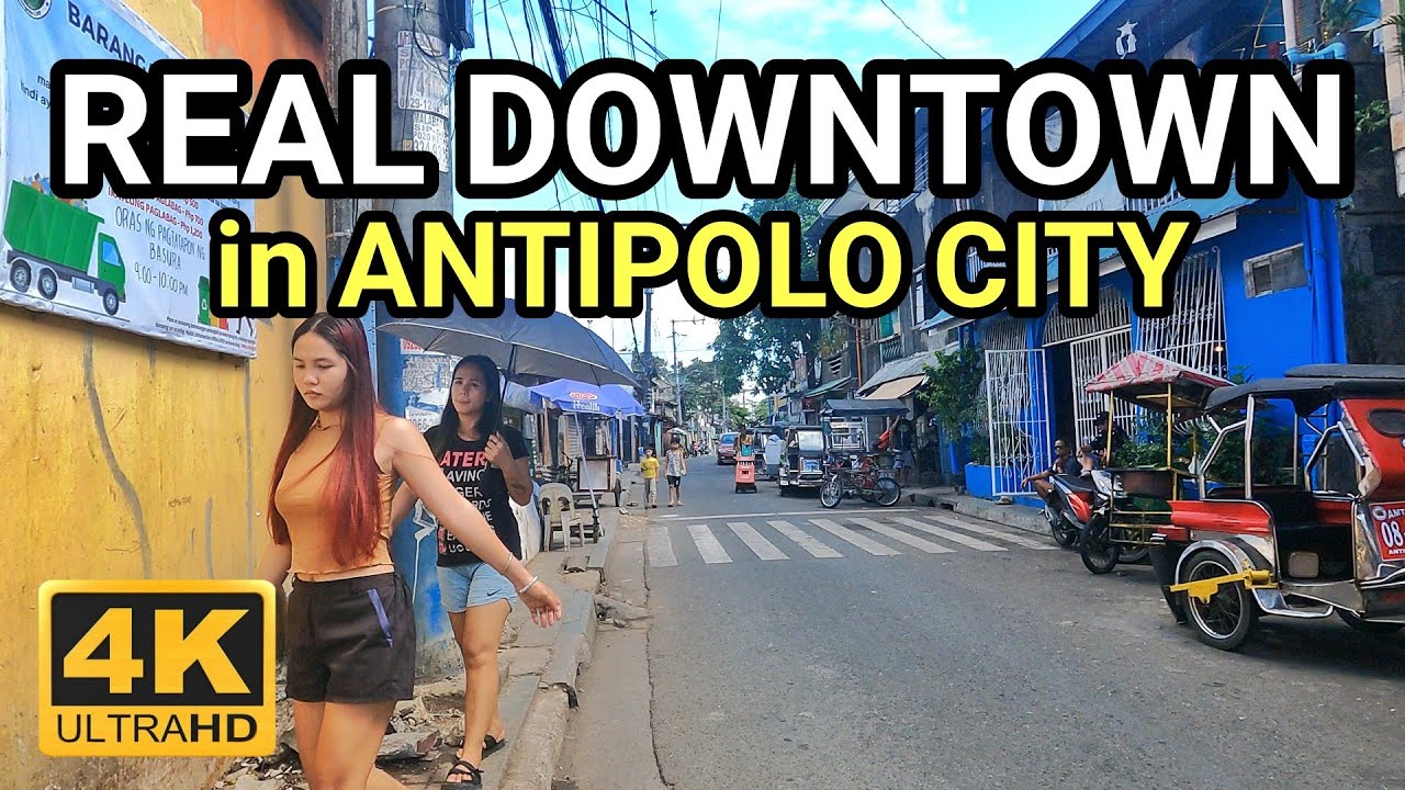 REAL DOWNTOWN | WALKING LIFE ACTION STREET in ANTIPOLO CITY PHILIPPINES [4K] 🇵🇭