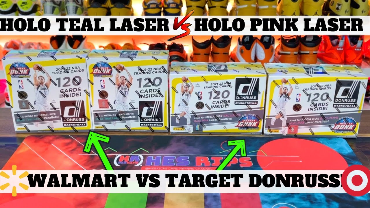 $55 Walmart Donruss NBA Mega Box vs $45 Target Donruss NBA Mega Box Battle!