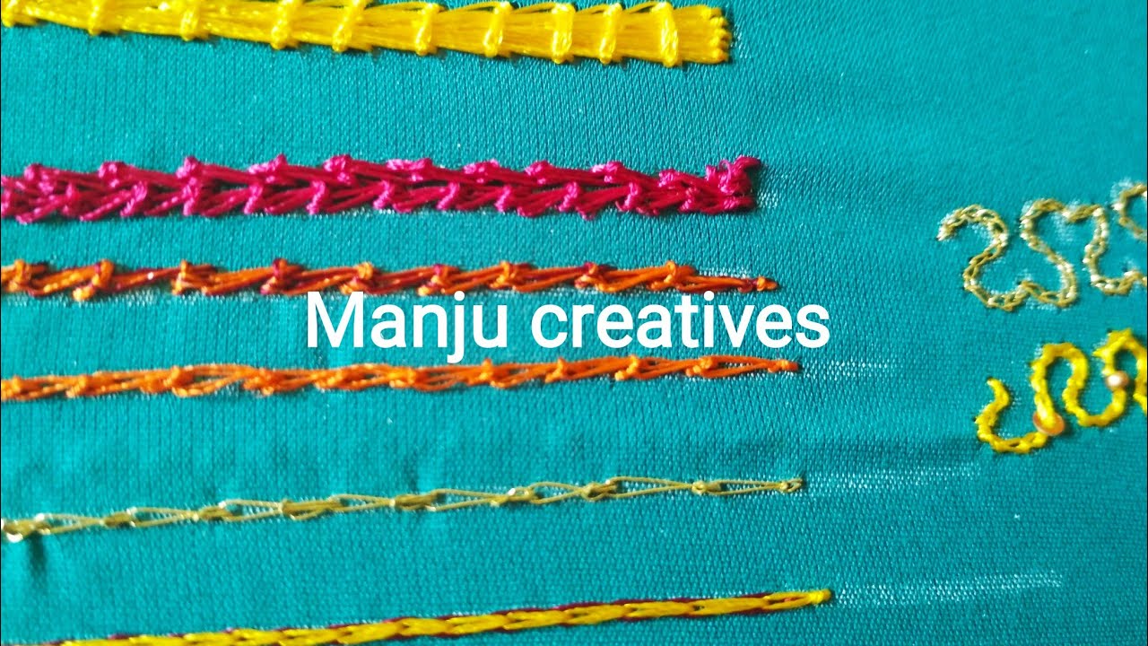 ಆರಿ ಬೇಸಿಕ್ ಸ್ಟಿಚಸ್/Aari Embroidery Tutorial  # Class 3 # Basic Stitches in Kannada# Manju creatives