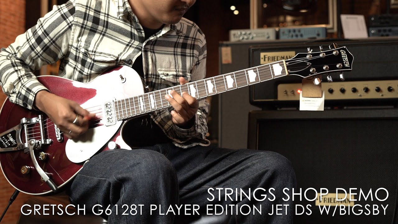 STRINGS SHOP DEMO : GRETSCH G6128T PLAYER EDITION JET DS WITH BIGSBY