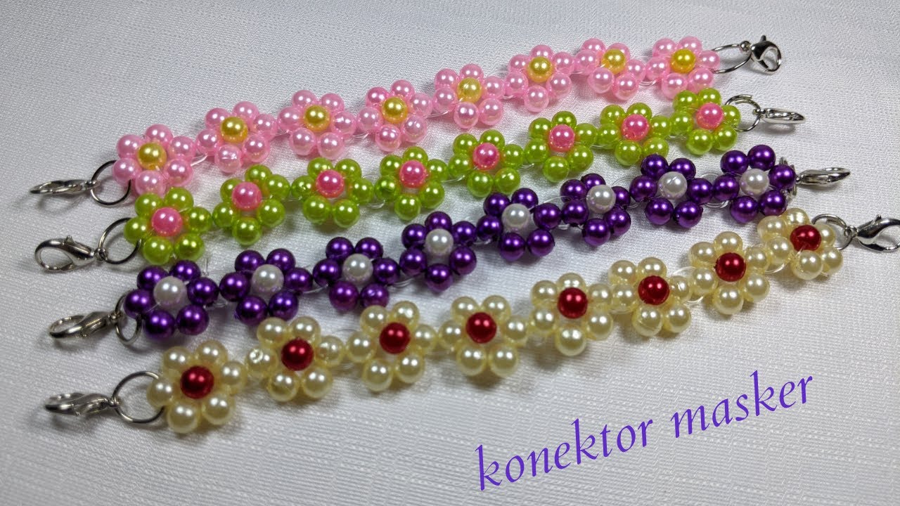 Konektor masker dari bahan mutiara