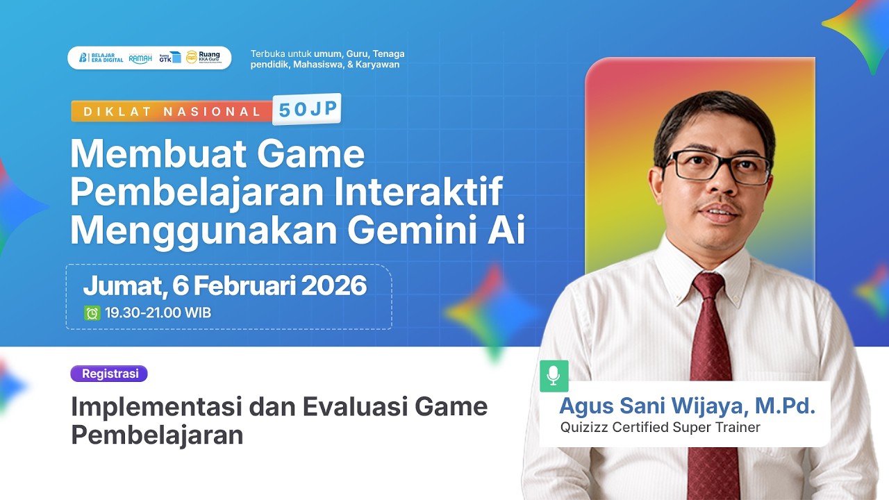 Diklat! Implementasi dan Evaluasi Game Pembelajaran