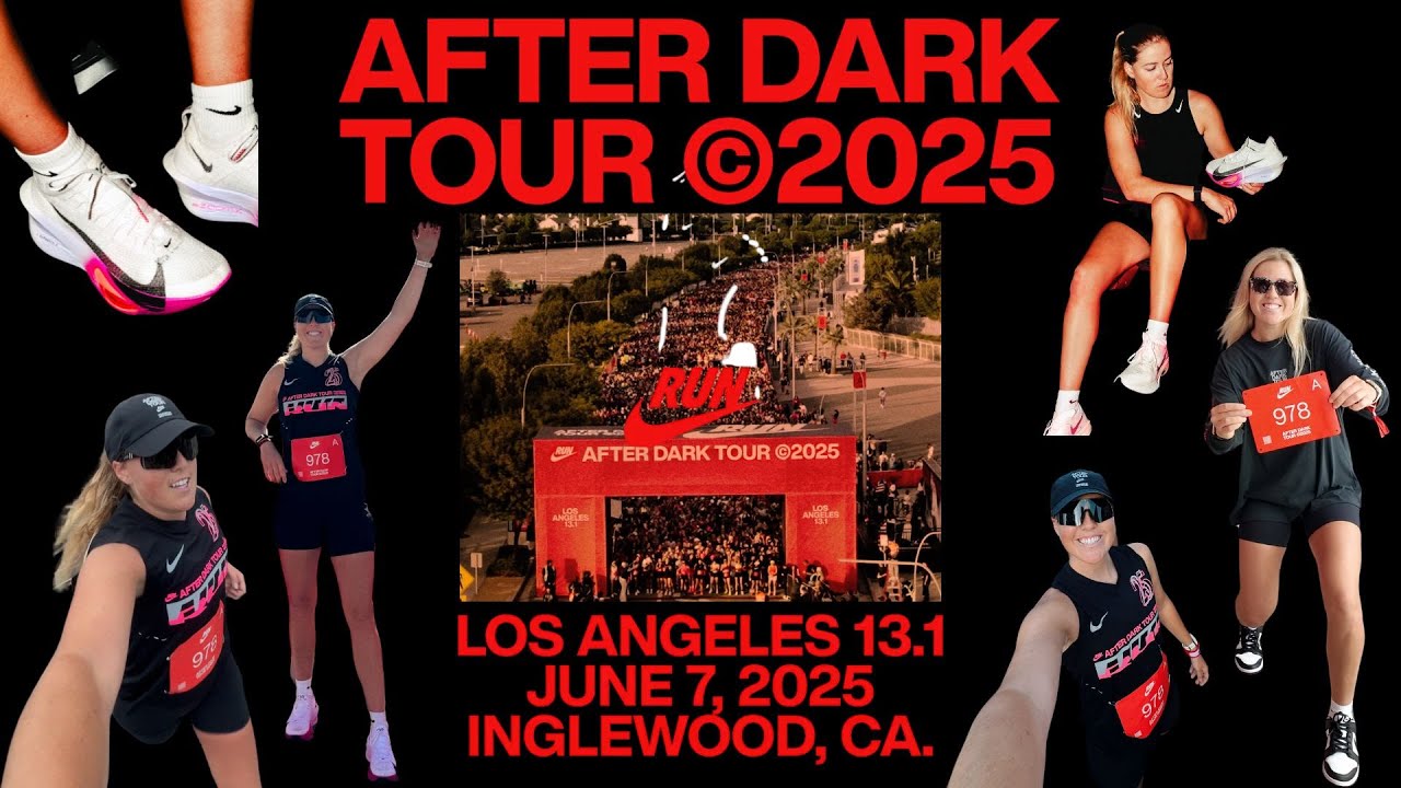I RACED IN THE NIKE AFTER DARK LA HALF MARATHON | Full Race Weekend Vlog