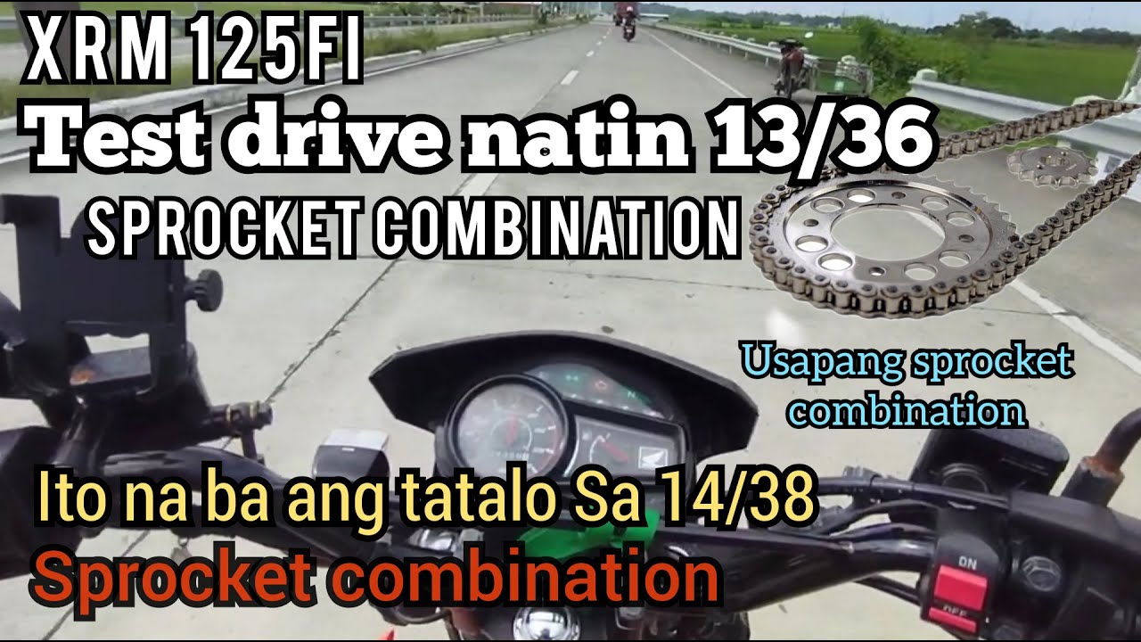 Test drive natin 13/36 sprocket combination,ito na ang tatalo Sa 14/38 sa akyatan at arangkada