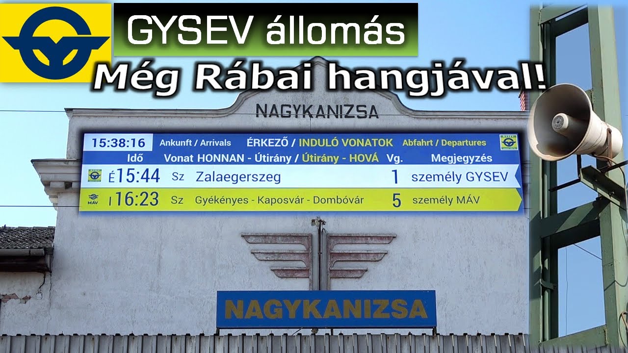 Egy kis FENNAKADÁS: 10 perc késésből lett 55 perc! Hangosbemondás Nagykanizsán 2025