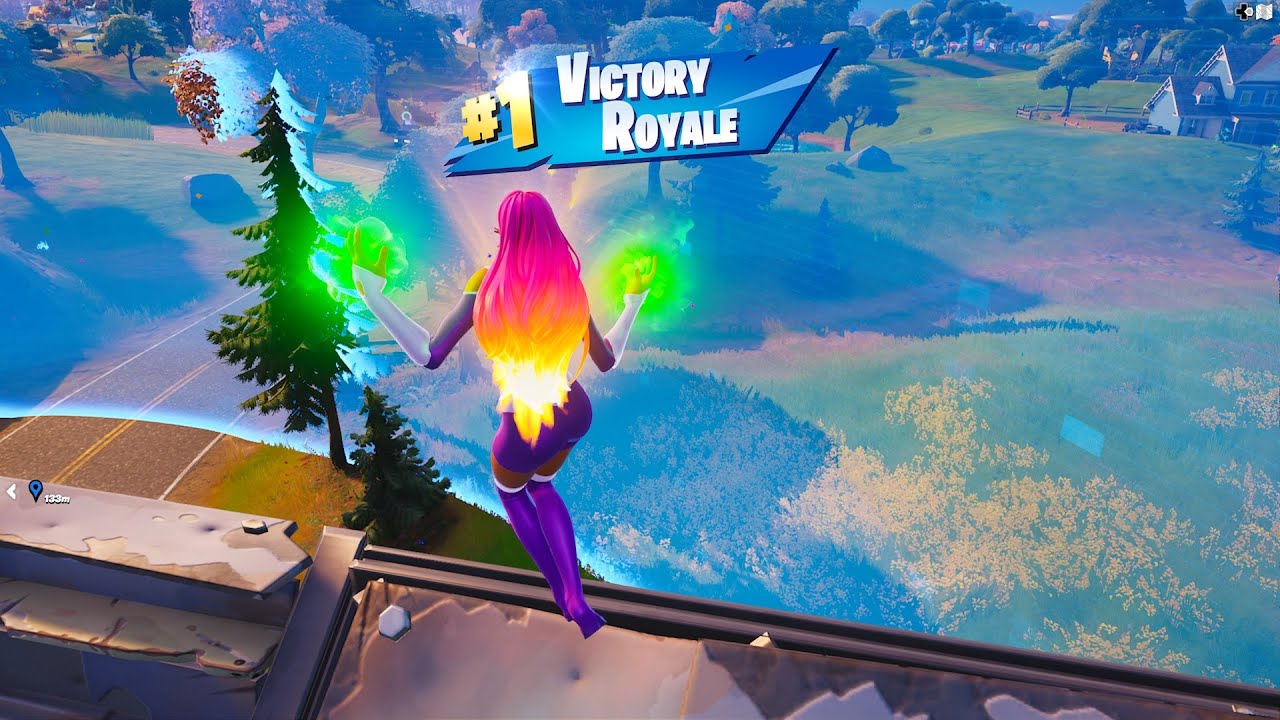 STARFIRE SKIN IN FORTNITE+STARBOLT PICKAXE Gameplay #EpicPartner