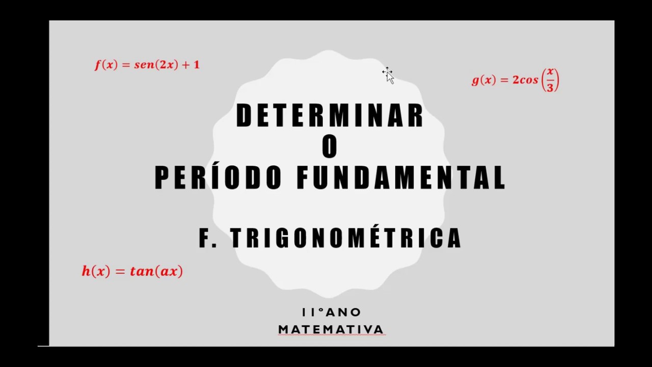 [TRIG 11ano] #6: Determinação do período fundamental de uma função trigonométrica