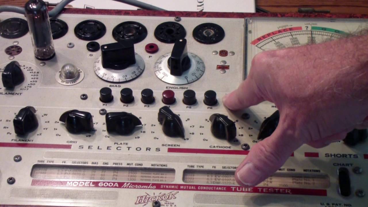 TTT093 Testing EL84 on B&K, Hickok Testers