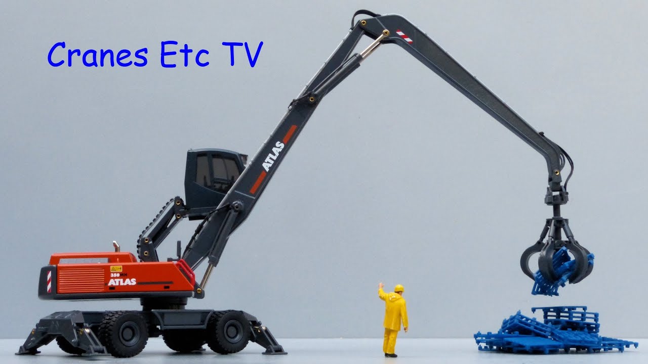 Conrad Atlas 350MH Material Handler Excavator by Cranes Etc TV