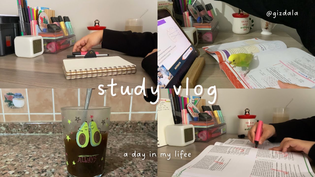 Ders çalışma günlüğüm #31 | Birlikte ders çalışalım | sessiz vlog, kahve , #studywithme
