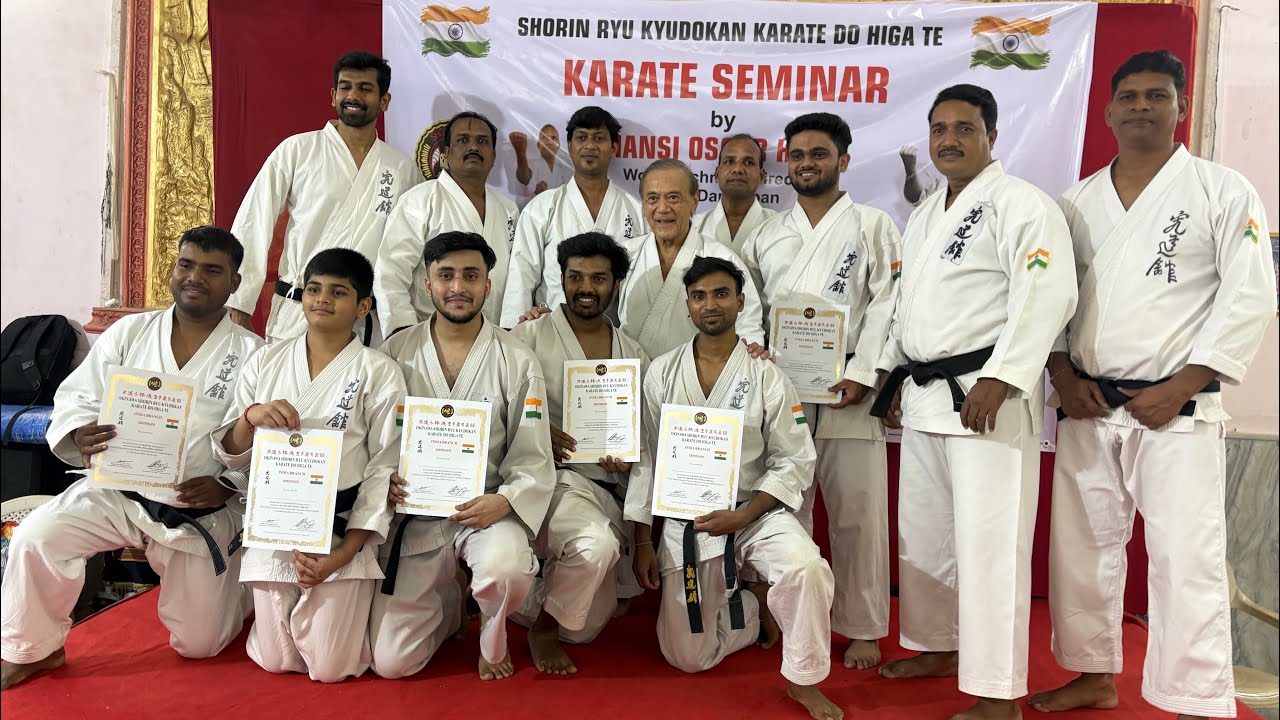 Karate seminar Hanshi oscar higa sir 10th Dan 
