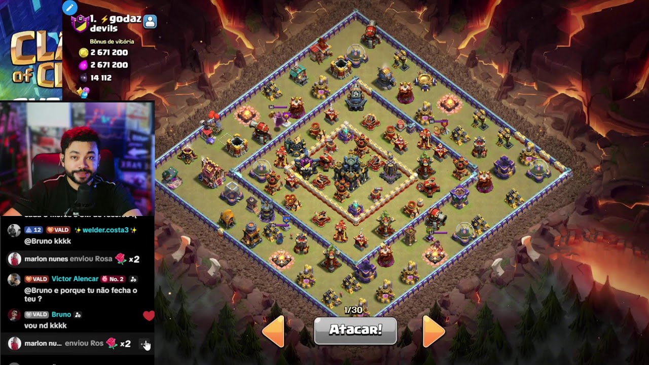 Push Clash of clans VALDS LIVE