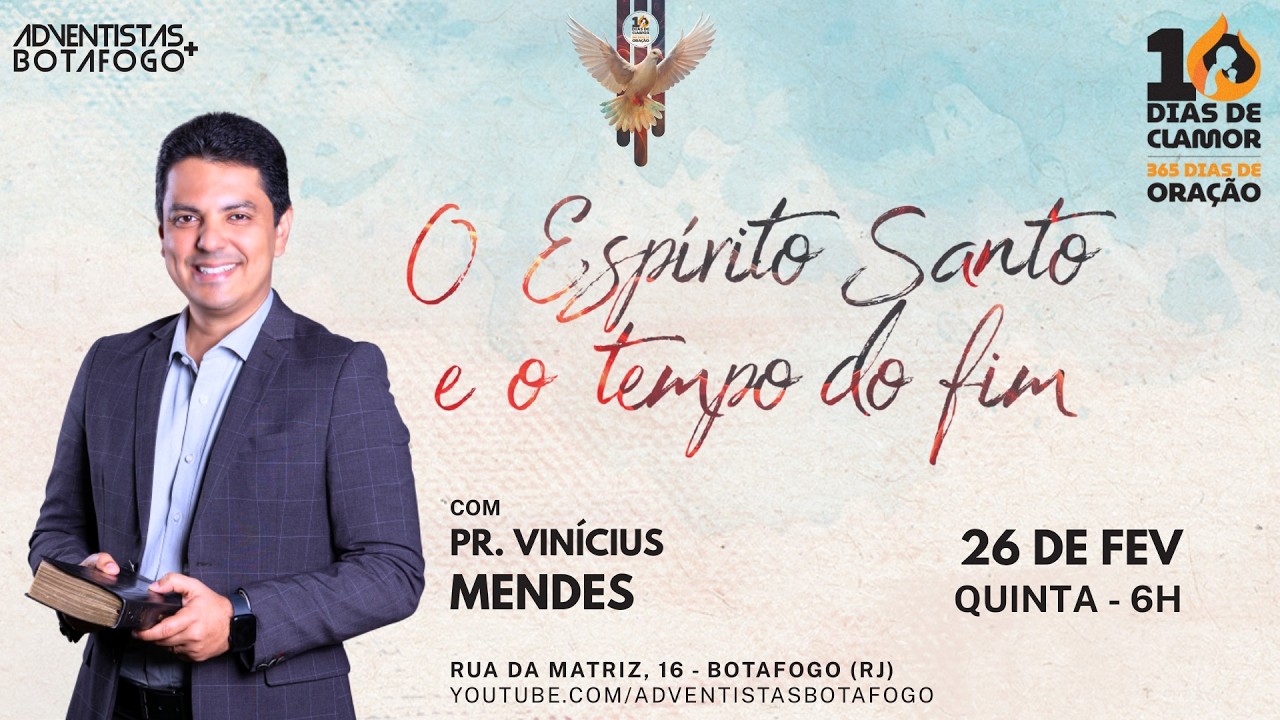 AO VIVO | 10 DIAS DE ORAÇÃO | Pr. Vinicius Mendes | Quinta - Manhã - 26/2/2026