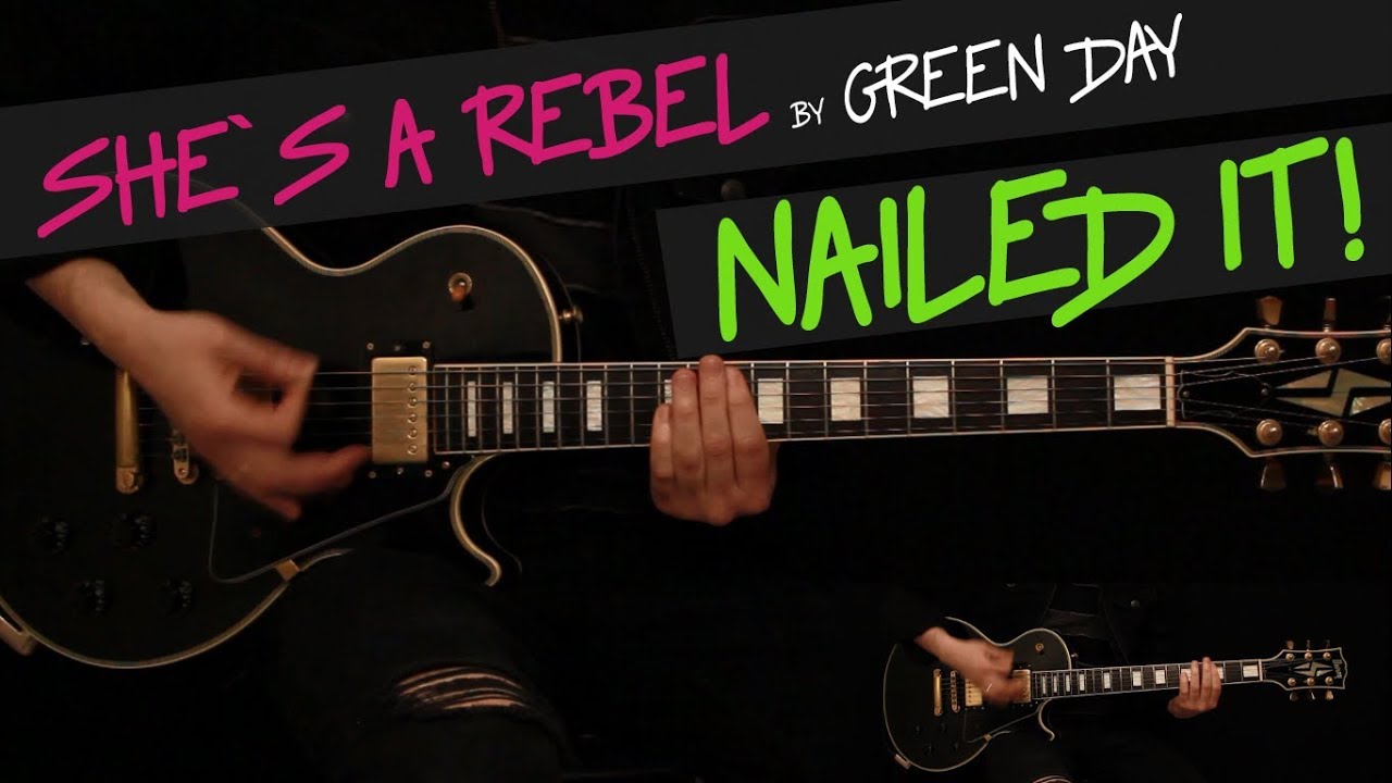 She's a Rebel - Green Day guitar cover by GV + chords