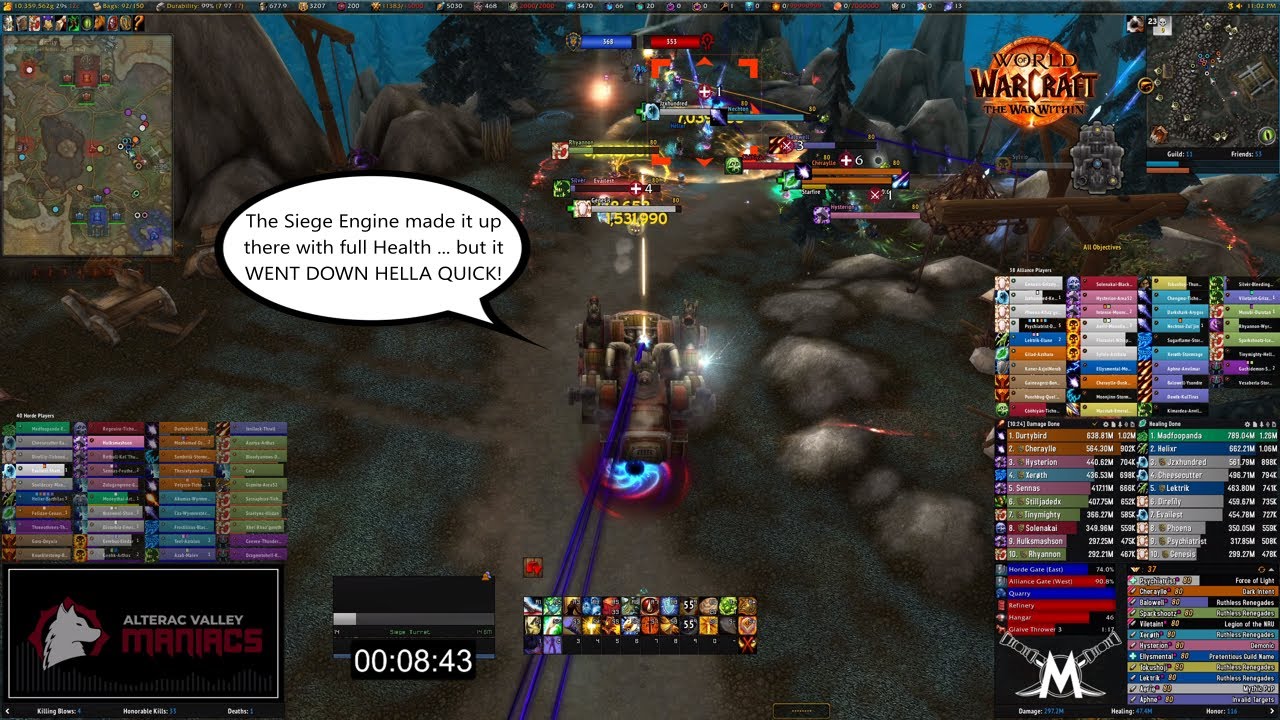 Just because you get the Siege Engine up to the Hangar ... doesn't mean it will survive! | TWW # 430