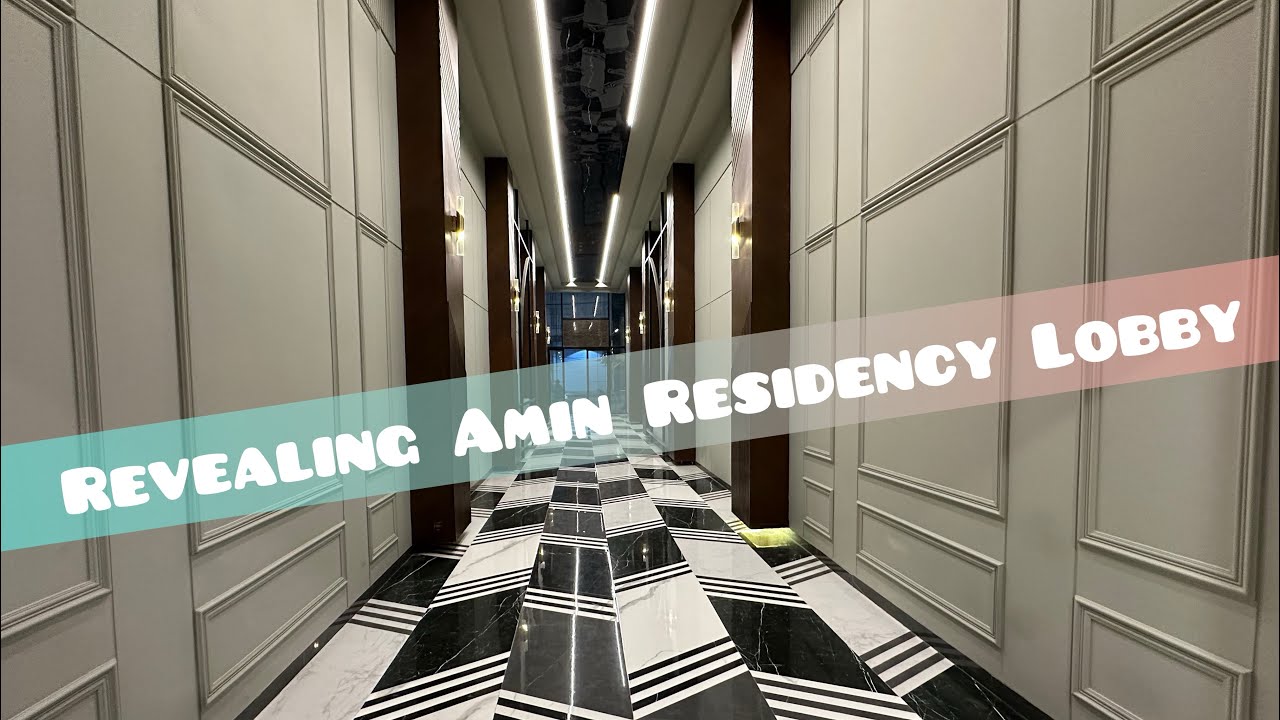 Revealing | Amin Residency | Lobby🏢 #yt#vlog#khalidbinwaleed#karachi#construction#interior#viral#yt