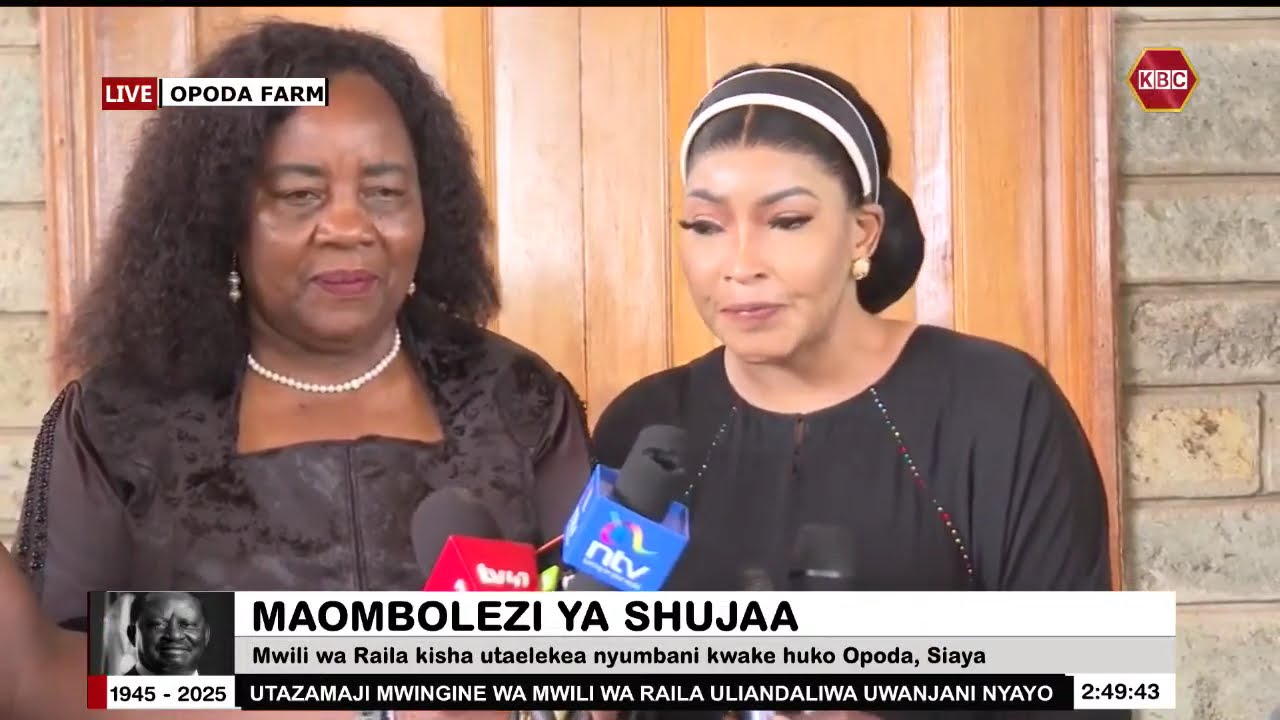 Zimbabwe's late Morgan Tsvangirai's wife travels all the way to mourn with Mama Ida Odinga