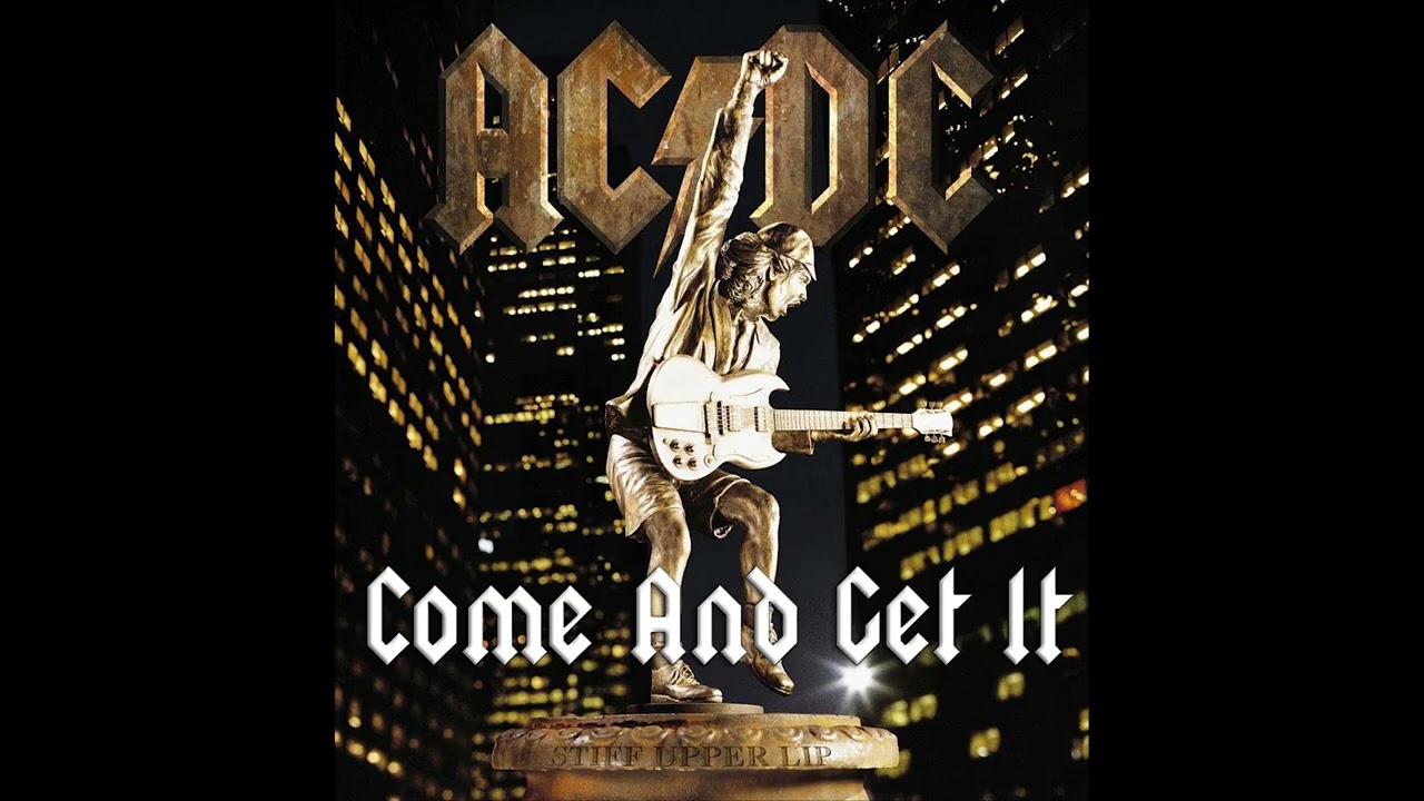 ACDC - COME AND GET IT Guitar Backing Track with Original Vocals