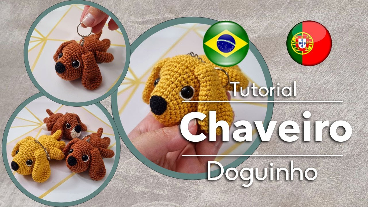 Chaveiro Doguinho | Tutorial Amigurumi