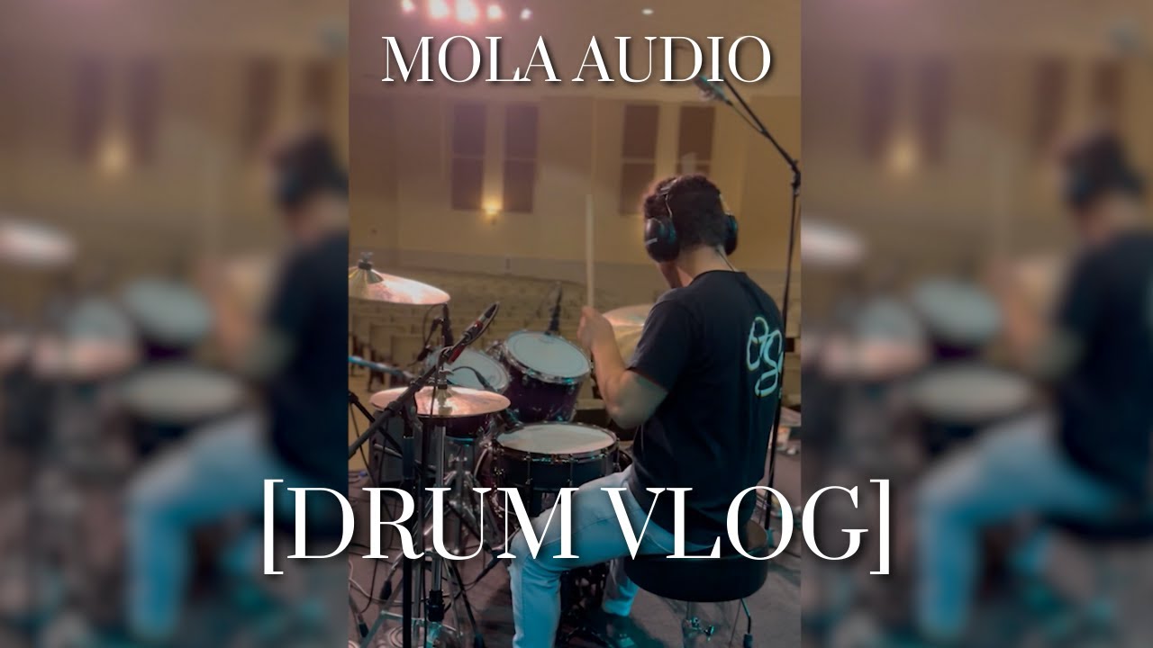Recording drums in a MASSIVE church! - [VLOG]