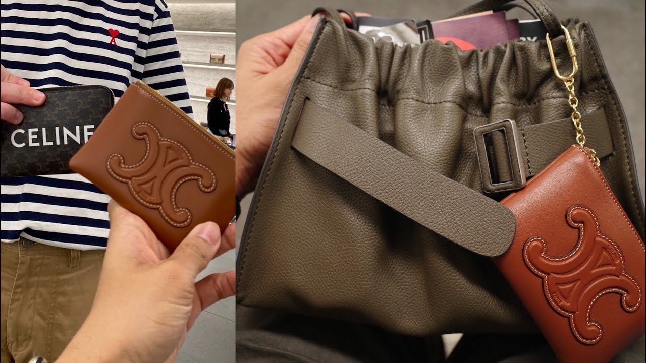 Birthday Haul (2.5/4) - CELINE COIN & CARD POUCH CUIR TRIOMPHE น่ารัก และ practical สุดๆ