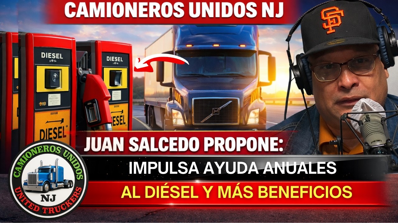 Juan Salcedo propone subsidio anual de diésel para camioneros y más beneficios