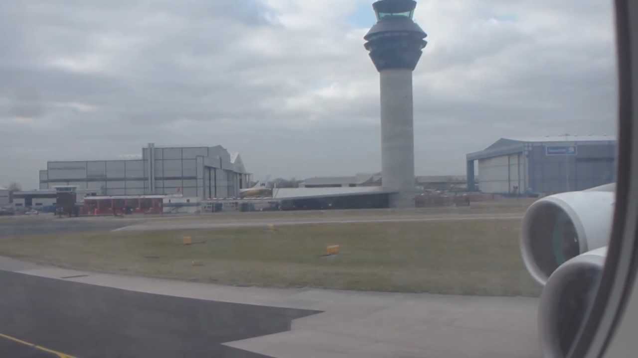 Emirates Airbus A380 Takeoff from Manchester 05L and Landing in Dubai 12L - EK18 A6-EEE HD