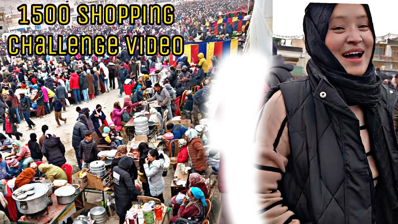 1500 ka shopping challenge 🛍️||Dosmochey festival||leh Ladakh||ladakhi youtuber