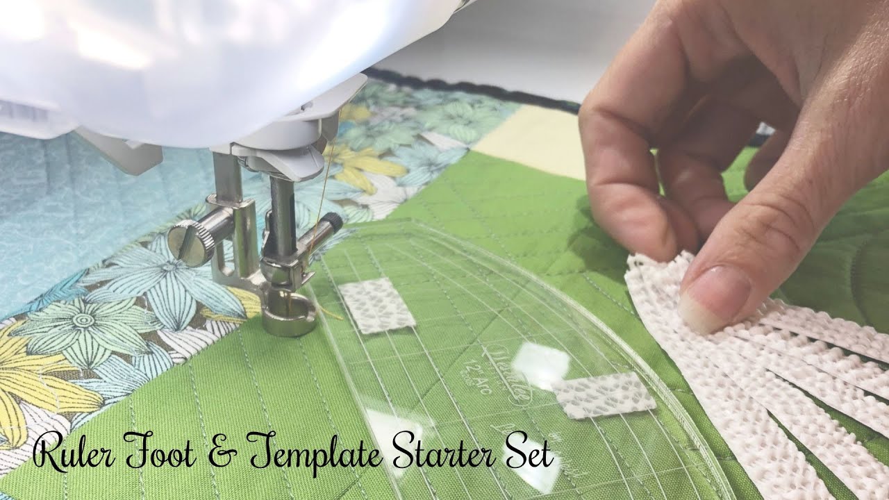Master Free Motion Quilting with the Ruler Foot & Template Starter Set