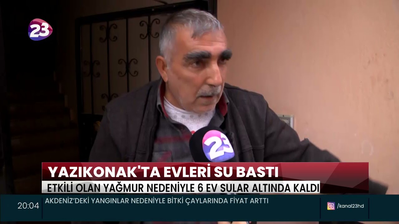 ELAZIĞ’DA ETKİLİ OLAN SAĞANAK YAĞIŞ NEDENİYLE YAZIKONAK BELDESİNDE 6 EV SULAR ALTINDA KALDI