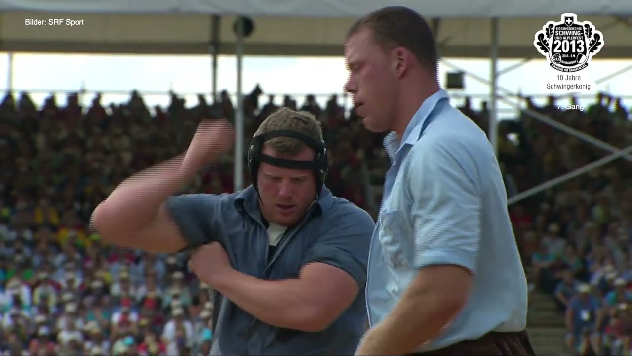 Schwingerkönig ESAF2013: Matthias Sempach vs Matthias Glarner (7. Gang)