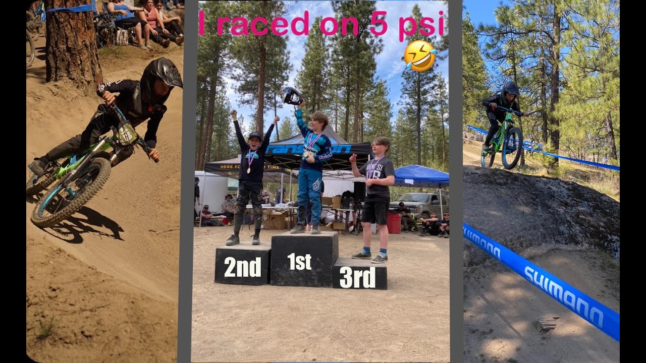 Mountain bike kids DH race / Jake raced on 5 PSI at Hubpalooza